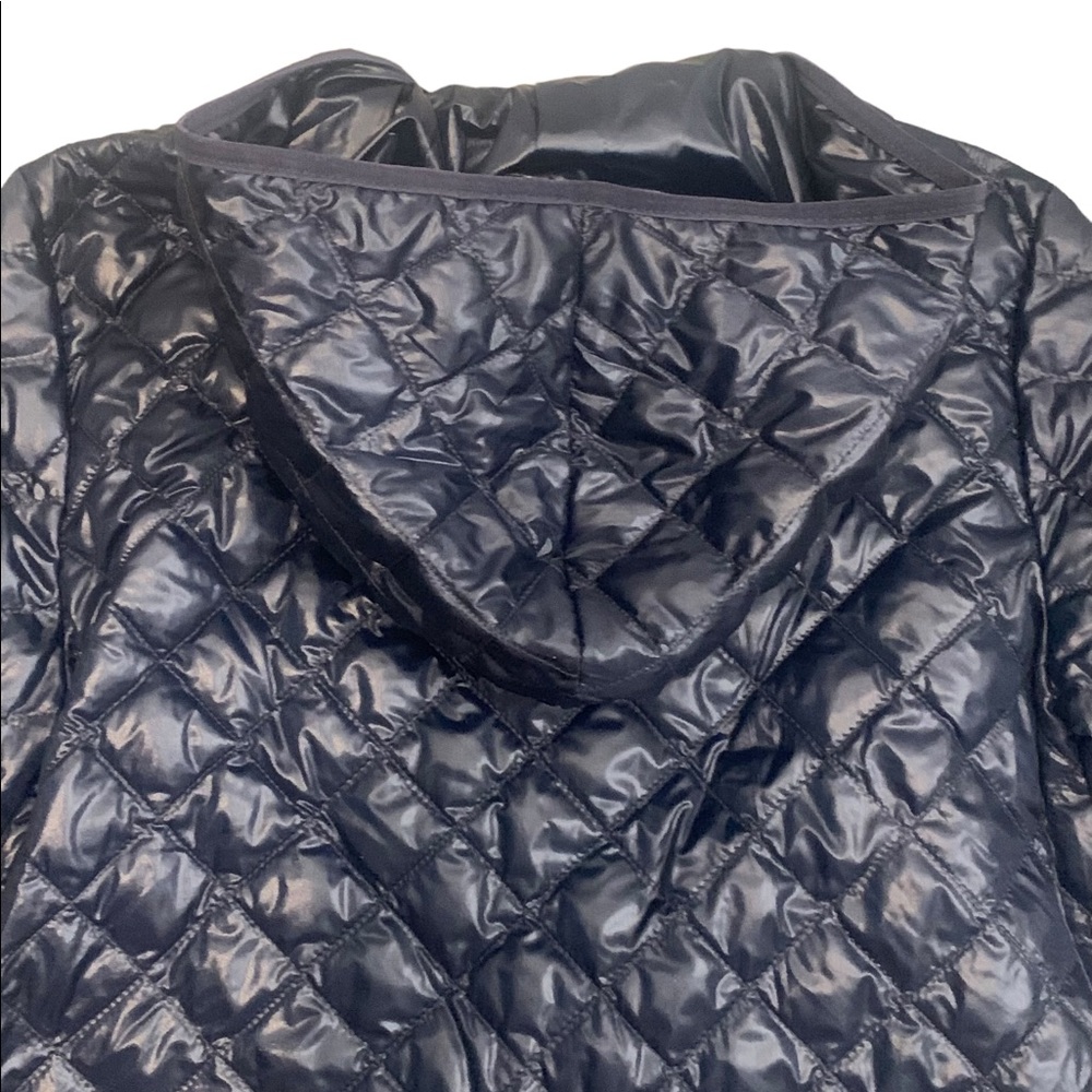 J.Crew Quilted Hooded Jacket Navy - Picture 2 of 7